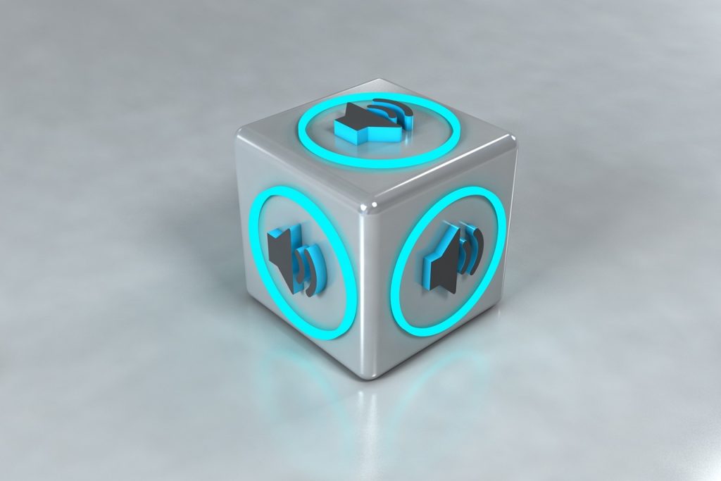 speaker, 3d, symbol